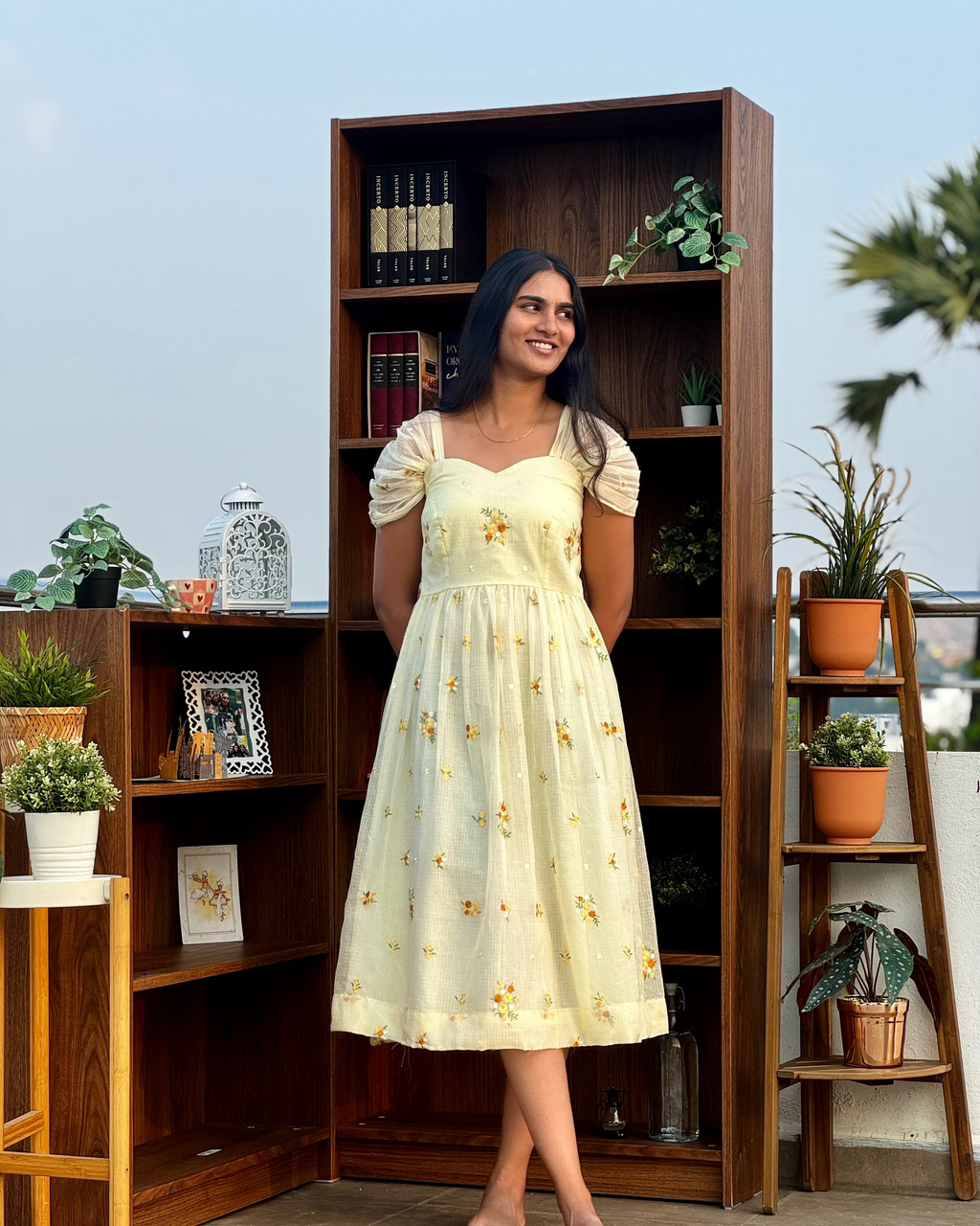 Anaya – Yellow Kota Dress