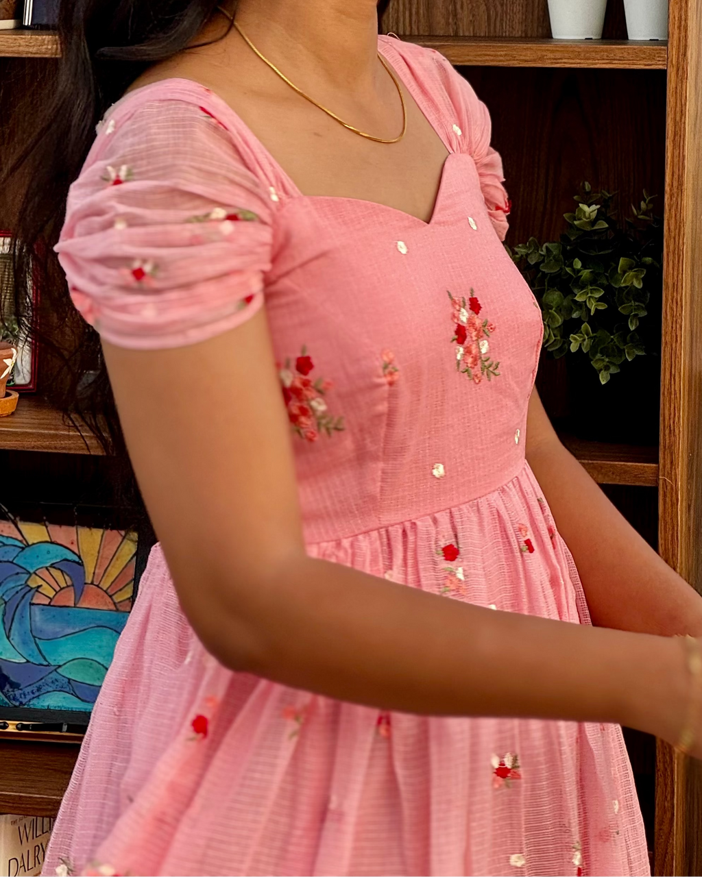 Amaya – Pink Kota Dress