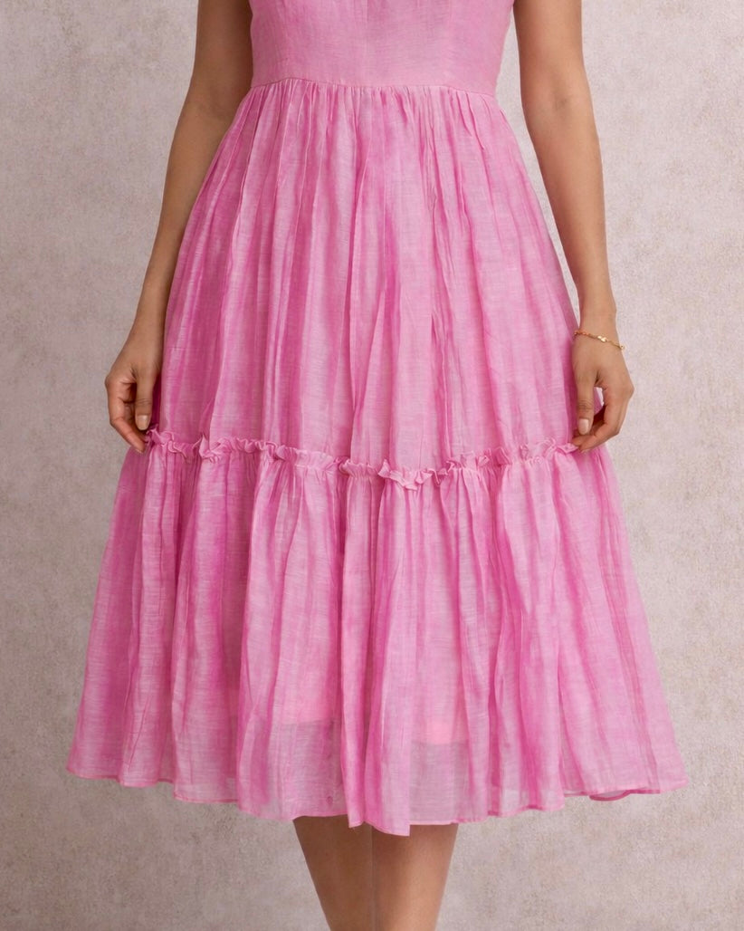 Blush Tiered Dress