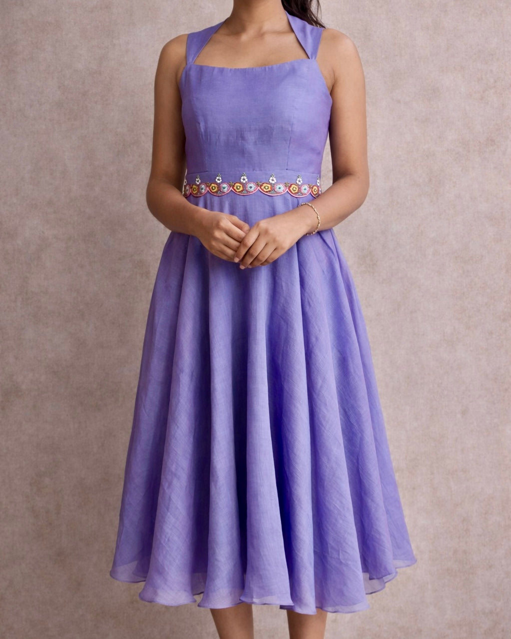 Lavender Flared Dress