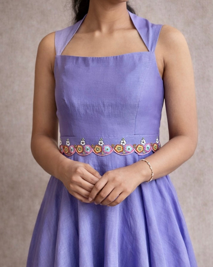 Lavender Flared Dress