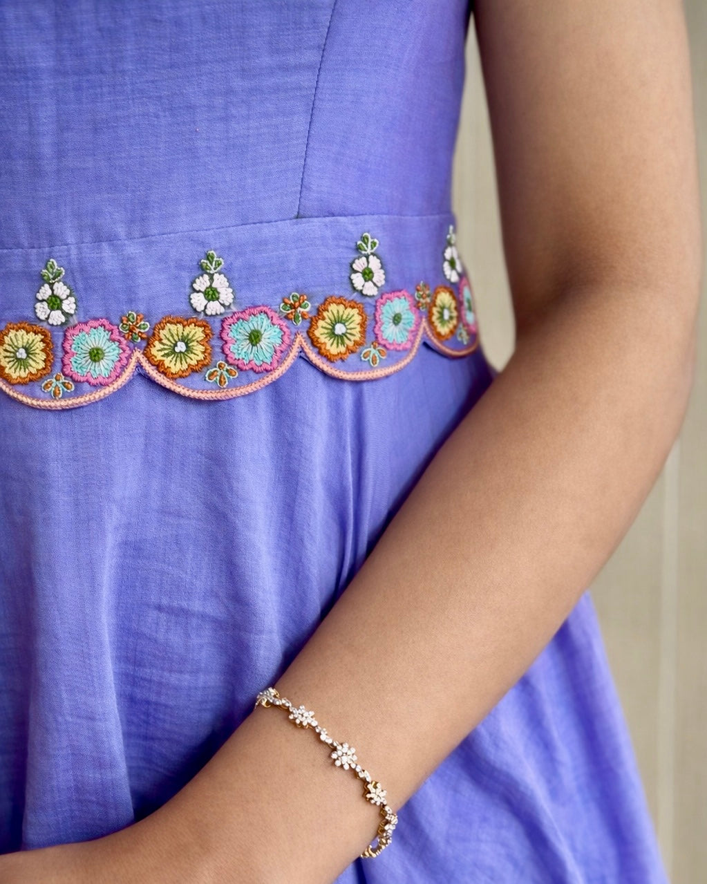 Lavender Flared Dress